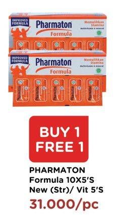 Promo Harga PHARMATON FORMULA Multivitamin Tablet per 5 sachet 10 pcs - Watsons