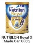 Promo Harga NUTRILON Royal 3 Susu Pertumbuhan Madu 800 gr - Alfamart
