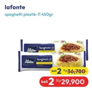 Promo Harga La Fonte Spaghetti 11 450 gr - Hypermart