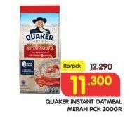 Promo Harga Quaker Oatmeal Merah 200 gr - Superindo