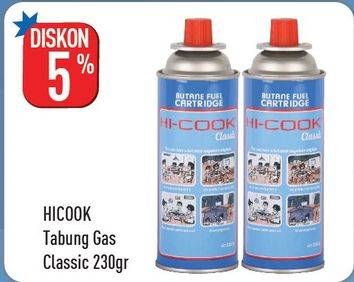 Promo Harga HICOOK Tabung Gas (Gas Cartridge) Classic 230 gr - Hypermart