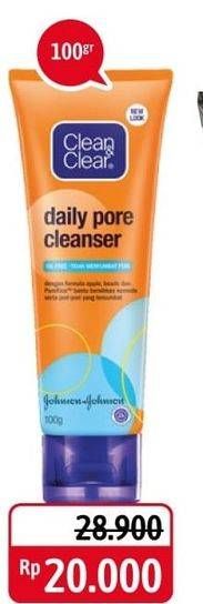 Promo Harga CLEAN & CLEAR Daily Pore Cleanser 100 ml - Alfamidi
