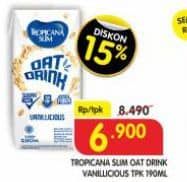 Promo Harga Tropicana Slim Oat Drink Vanilicious 190 ml - Superindo