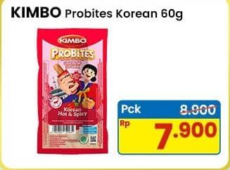Promo Harga Kimbo Probites Korean Hot Spicy 60 gr - Indomaret