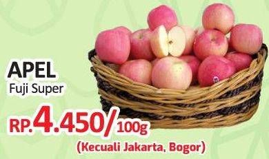 Promo Harga Apel Fuji Super per 100 gr - Yogya