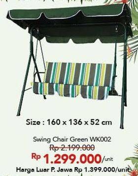 Promo Harga Swing Chair Green  - Carrefour