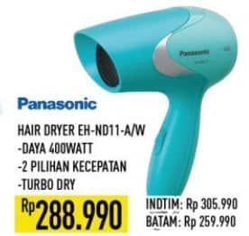 Promo Harga Panasonic EH ND11 | Hair Dryer A, W  - Hypermart