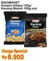 Promo Harga INDOMARET Sumpia Udang 125gr/Kacang Medan 150gr  - Indomaret