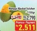 Promo Harga Mangga Alpukat Suluhan per 100 gr - Hypermart