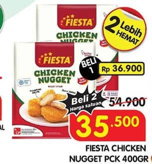 Promo Harga Fiesta Naget Chicken Nugget 400 gr - Superindo