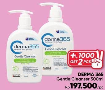 Promo Harga Derma 365 Gentle Cleanser 500 ml - Guardian