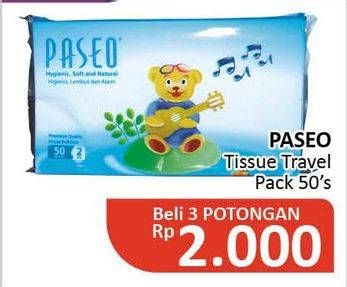Promo Harga PASEO Facial Tissue per 3 pouch 50 pcs - Alfamidi