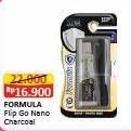 Promo Harga Formula Travel Pack Flip Go Charcoal Extra Soft 2 pcs - Alfamart