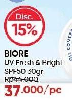 Biore UV Fresh & Bright Sunscreen SPF 50+ PA