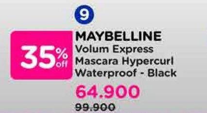 Promo Harga Maybelline Hypercurl Volum Express 9 ml - Watsons