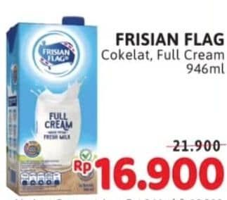 Promo Harga Frisian Flag Susu UHT Purefarm Swiss Chocolate, Full Cream 946 ml - Alfamidi