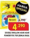 Promo Harga SWALLOW Agar Agar Powder All Variants 7 gr - Superindo