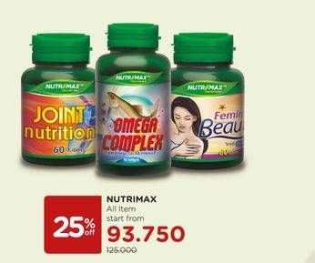 Promo Harga NUTRIMAX Multivitamin All Variants  - Watsons