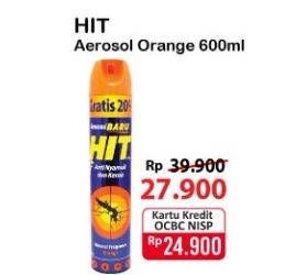 Promo Harga HIT Aerosol Orange 675 ml - Alfamart