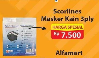 Promo Harga SCORLINES Masker  - Alfamart
