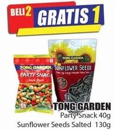 Promo Harga TONG GARDEN Party Snack 40 g, Sunflower Seeds Salted 130 g  - Hari Hari