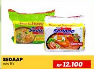 Promo Harga Sedaap Mie Kuah Soto per 5 pcs 75 gr - Yogya