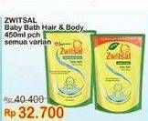 Promo Harga ZWITSAL Natural Baby Bath 2 In 1 All Variants 450 ml - Indomaret