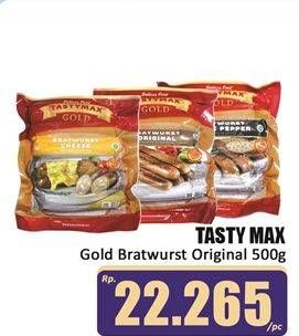 Promo Harga Tastymax Gold Bratwurst Original 500 gr - Hari Hari
