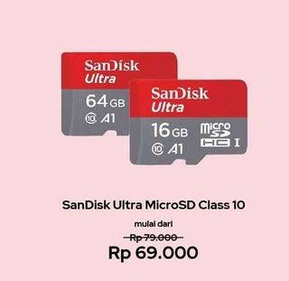 Promo Harga Sandisk Ultra MicroSD Class 10   - Erafone