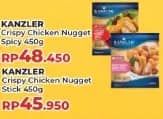 Promo Harga Kanzler Chicken Nugget Stick Crispy 450 gr - Yogya