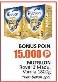 Promo Harga NUTRILON Royal 3 Susu Pertumbuhan Madu, Vanila 1800 gr - Alfamidi