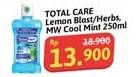 Promo Harga Total Care Mouthwash Lemon Herbs, Cool Mint 250 ml - Alfamidi