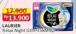 Promo Harga Laurier Relax Night Gathers 35cm 8 pcs - Alfamart