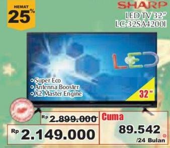 Promo Harga SHARP LC-32SA4200i | LED TV  - Giant