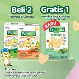 Promo Harga Promina 8+ Baby Crunchies Krim Ayam Brokoli, Keju, Seaweed 20 gr - TIP TOP