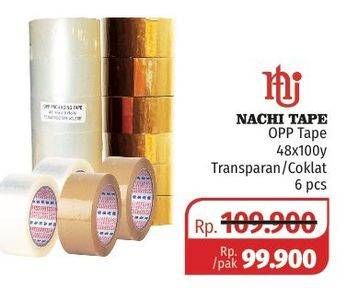 Promo Harga NACHI Opp Tape Transparan, Coklat  - Lotte Grosir