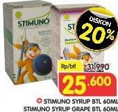 Promo Harga STIMUNO Restores Immunes Syrup Grape 60 ml - Superindo