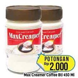 Promo Harga MAX Creamer 450 gr - Hypermart