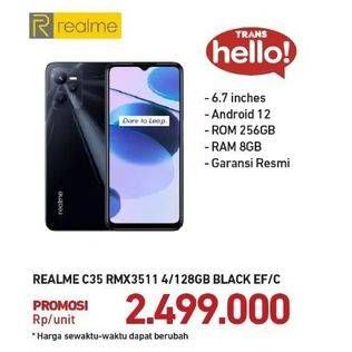 Promo Harga Realme C35 4 GB + 128 GB  - Carrefour