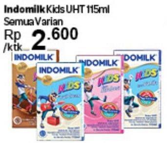Promo Harga INDOMILK Susu UHT Kids All Variants 115 ml - Carrefour