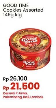 Promo Harga Good Time Chocochips Assorted Cookies Tin 149 gr - Indomaret