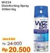 Promo Harga WIZ 24 Disinfectant Spray Surface & Air All Variants 300 ml - Indomaret