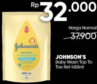 Promo Harga JOHNSONS Baby Wash Top To Toe 400 ml - Guardian