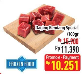 Promo Harga Daging Rendang Sapi Spesial per 100 gr - Hypermart