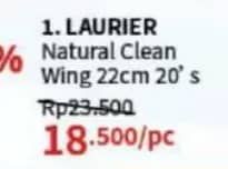 Promo Harga Laurier Natural Clean Wing 22cm 20 pcs - Guardian
