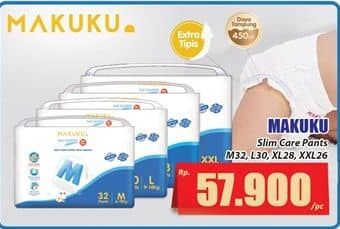 Promo Harga Makuku Air Diapers Slim Pants M32, L30, XL28, XXL26 26 pcs - Hari Hari