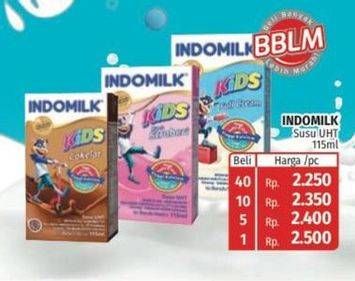 Promo Harga INDOMILK Susu UHT Kids 115 ml - Lotte Grosir