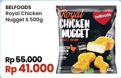 Promo Harga Belfoods Royal Nugget Chicken Nugget S 500 gr - Indomaret