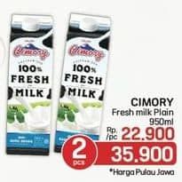 Promo Harga Cimory Fresh Milk Full Cream 950 ml - LotteMart