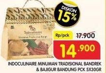 Promo Harga Indoculinaire Minuman Tradisional Bandrek, Bajigur 5 pcs - Superindo